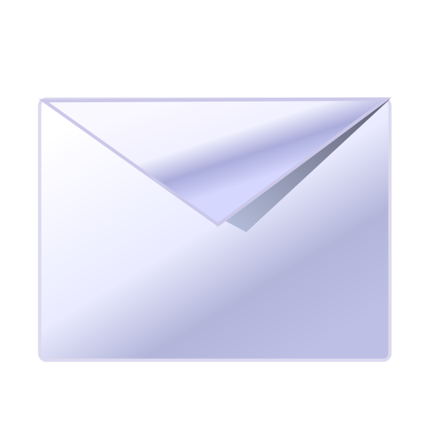 Vector clip art of letter envelope symbol.