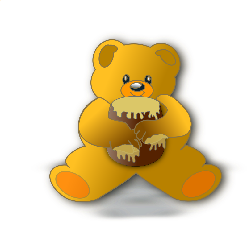 Bear with honey