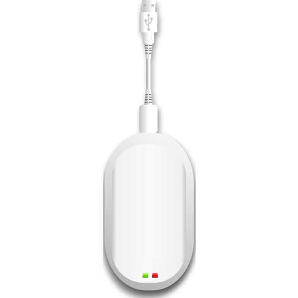 Vector image of USB wireless broadband modem