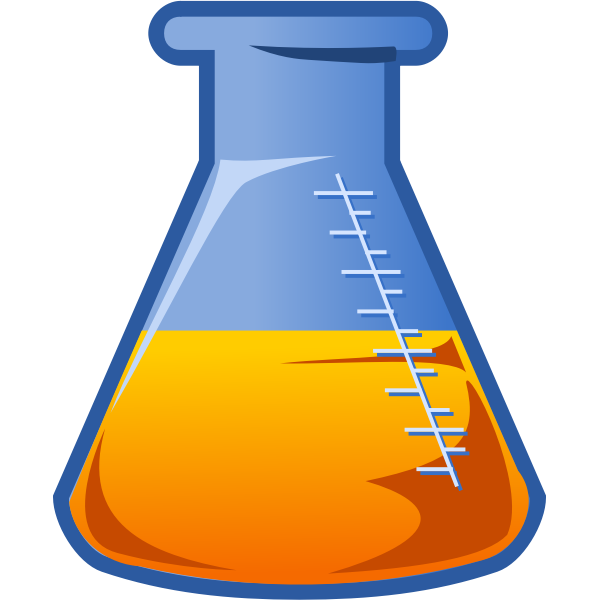 Conical flask illustration