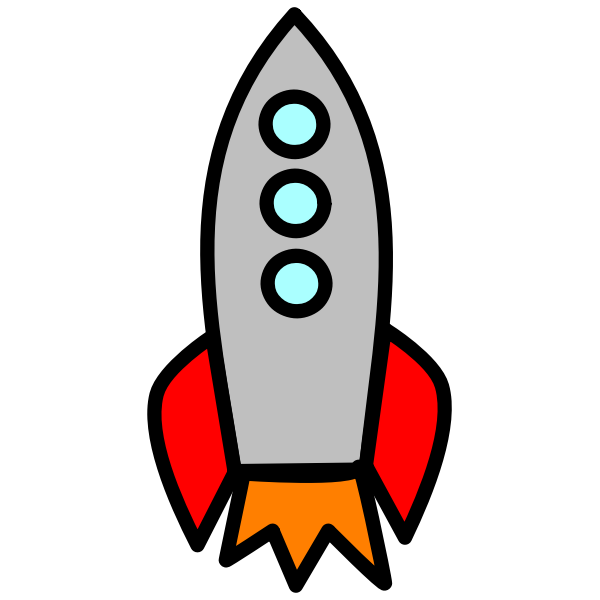 Big colorful rocket