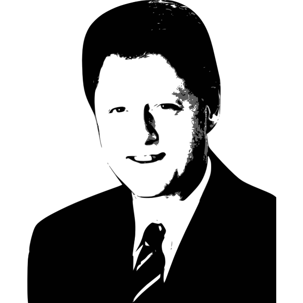 Bill Clinton vector graphics