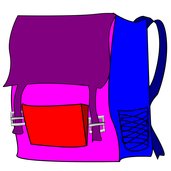 Backpack vector image