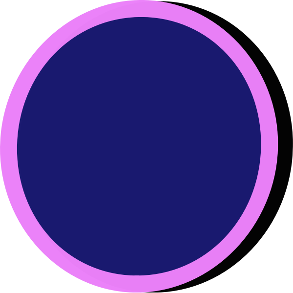 Blue and pink button