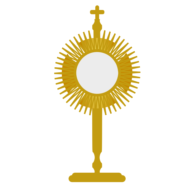 The Blessed Sacrament vector illustration