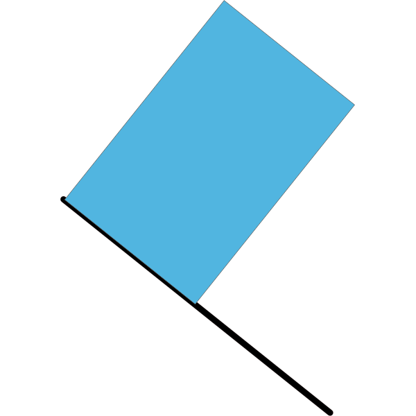 Blue flag vector illustration