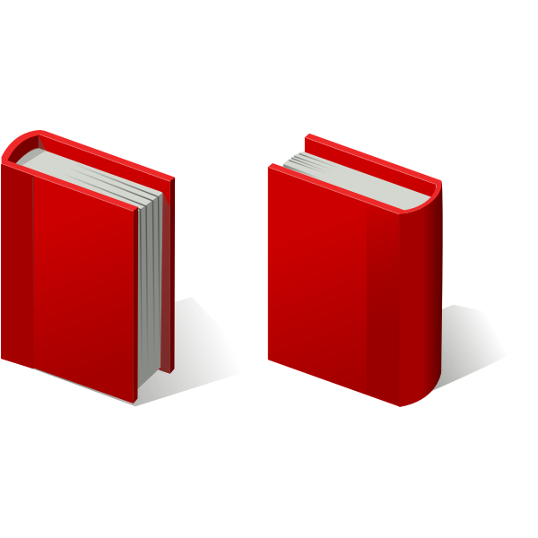 Pair of red books