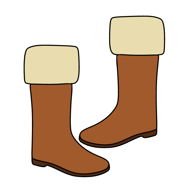 Brown leather boots with inner lining