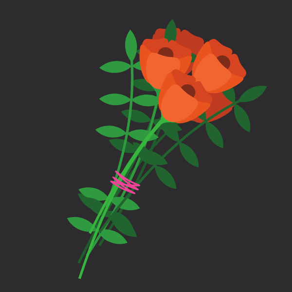 Bouquet of red flowers-1760729946