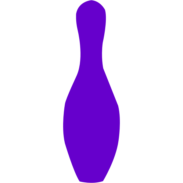 bowling pin opurple