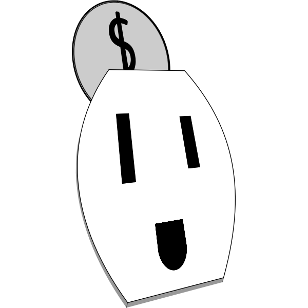 Happy Electrical Outlet Vector Graphics