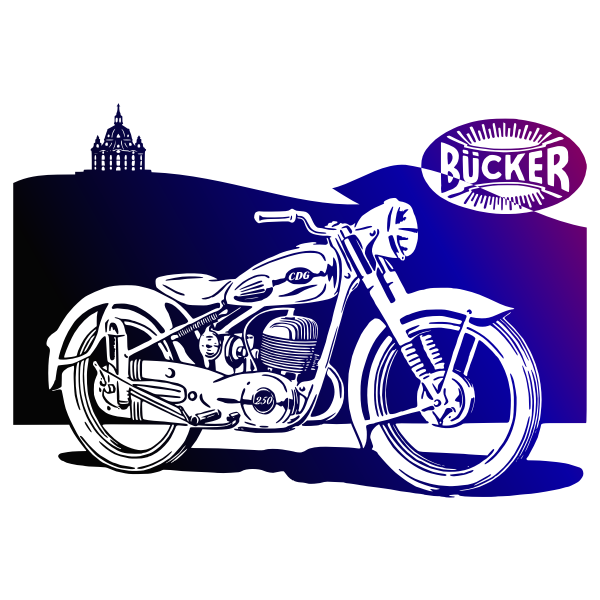 Motorbike vector clip art