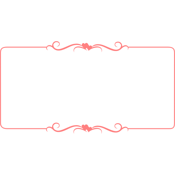 Vector illustration of heart decorated pink border