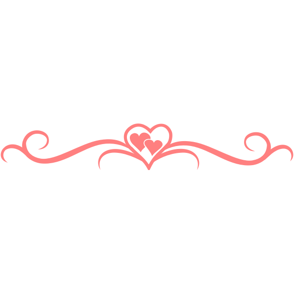 Vector illustration of pink hearts