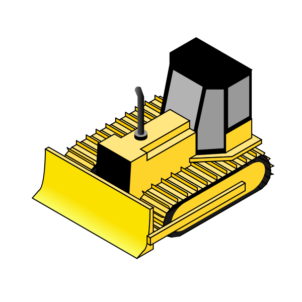 Isometric bulldozer