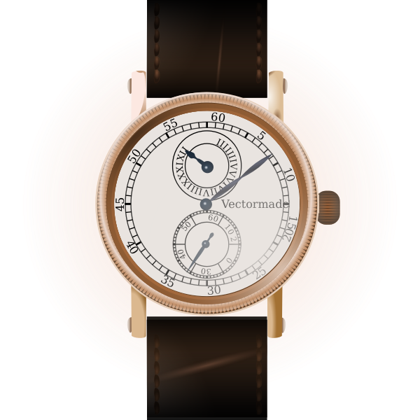 Vector drawing of a classic watch