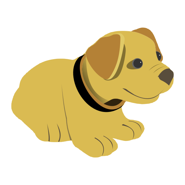 Cute yellow dog