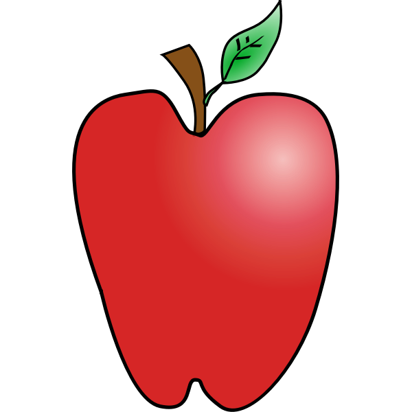 Cartoon apple