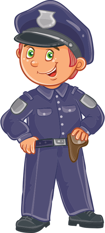 Cartoon police officer