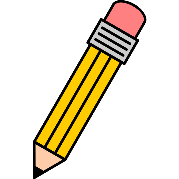 Pencil with eraser