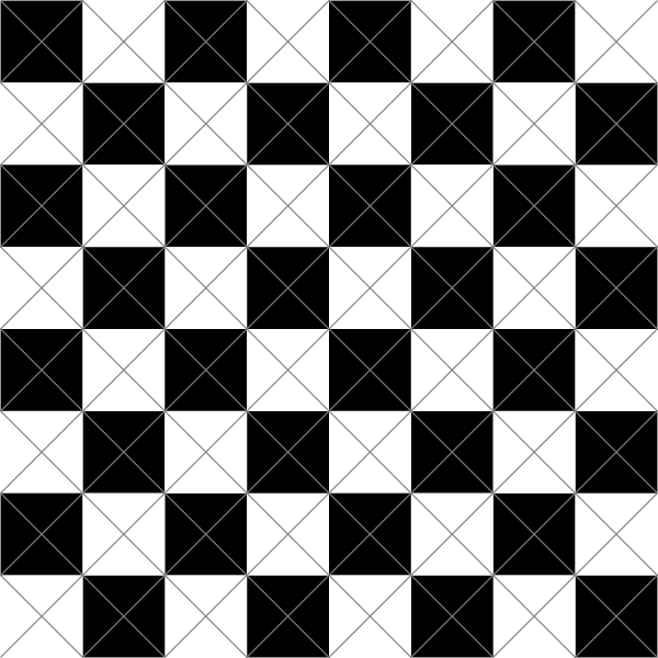 Chessboard decoration