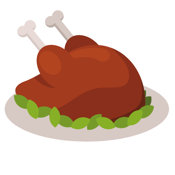 Chicken on the plate