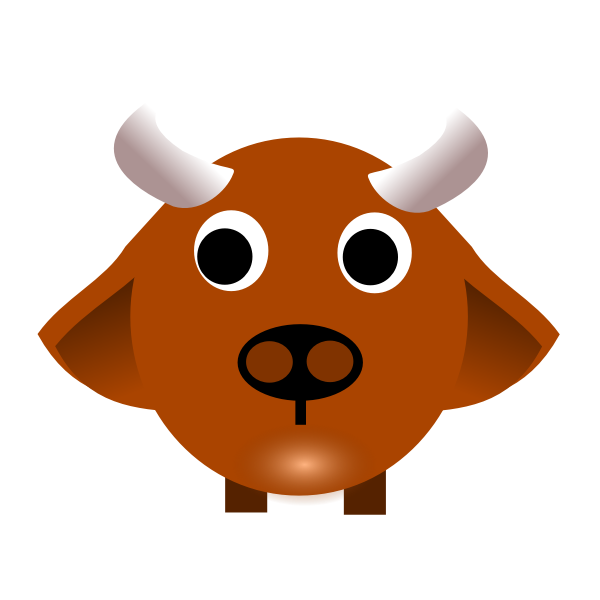 Ox zodiac sign vector image