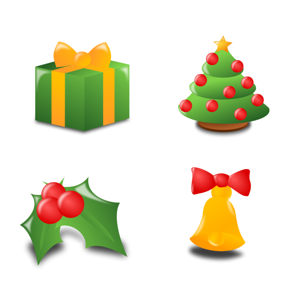 christmas icon set