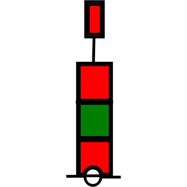 beacon red-green-red IALA A