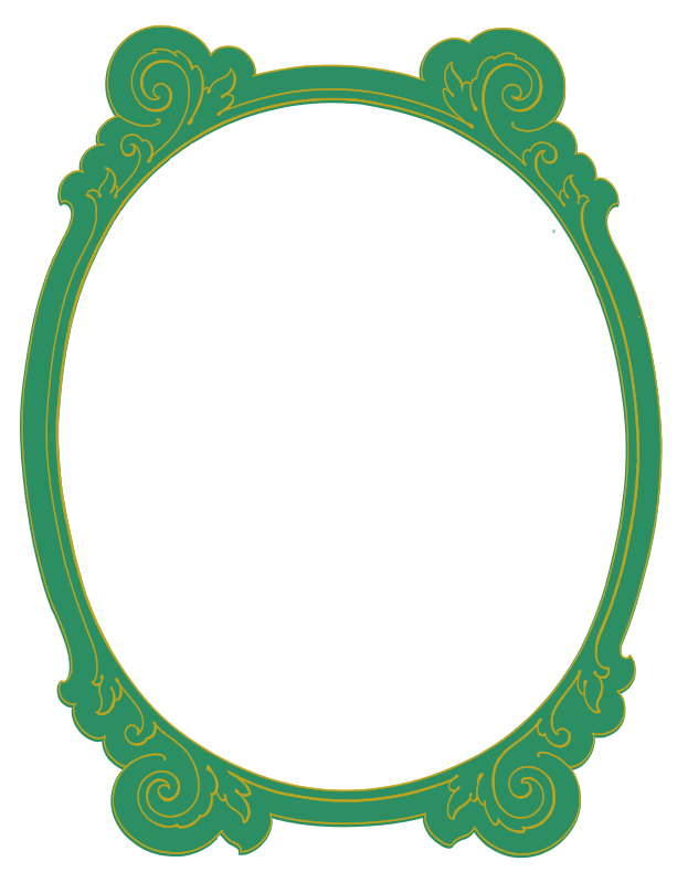 Simple Oval Frame - Color Remix