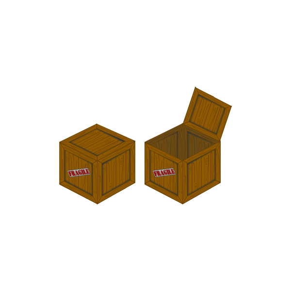 Two crates