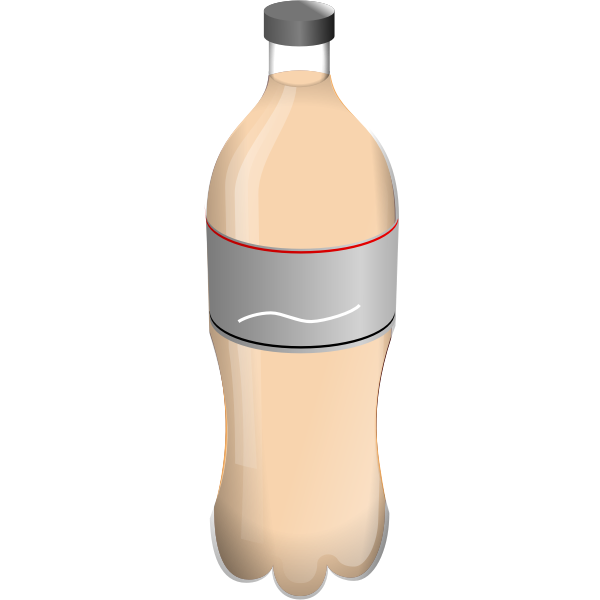 Coke PET bottle vector drawing