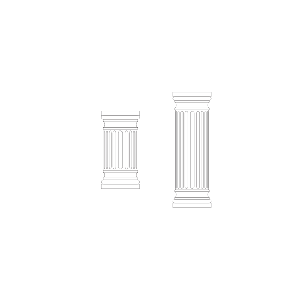 Marble columns vector image