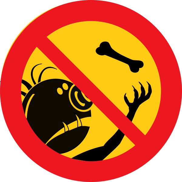 Vector image of do not feed the trolls sign