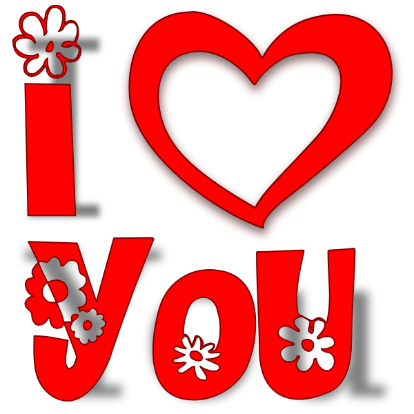 I LOVE you sign vector image