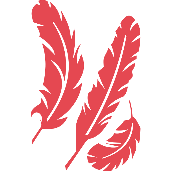 Red feathers