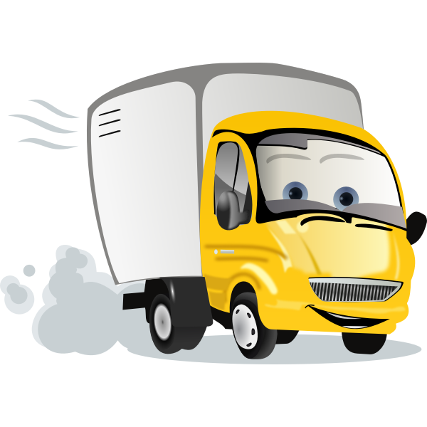 Cartoon truck vector illustration