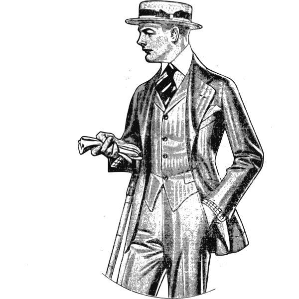 Vector illustration of dapper gentleman