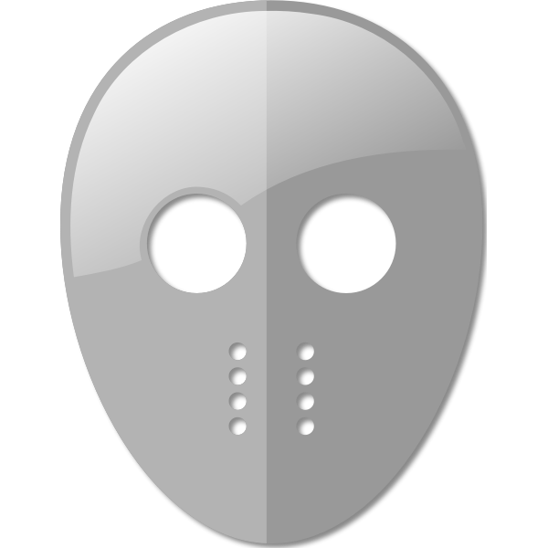 Fencing mask vector image