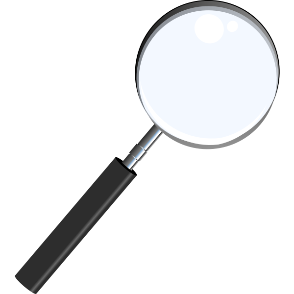 Magnifying glass vector image