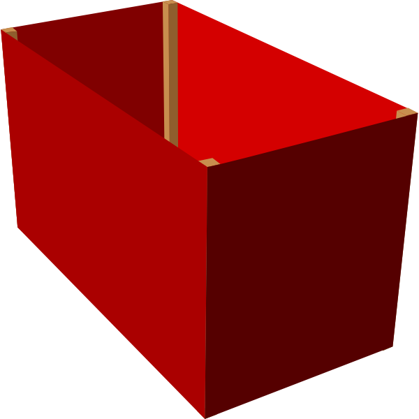 Red box 3d clip art