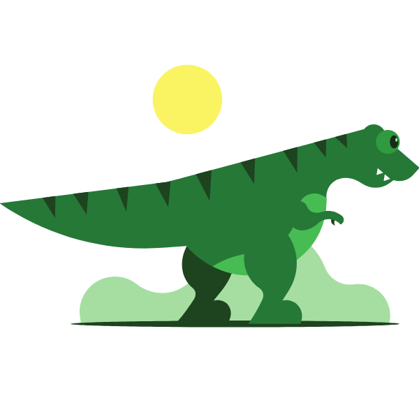 Cartoon dinosaur