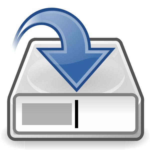 Save to disk computer OS icon vector drawing