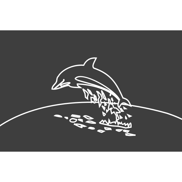 Dolphin silhouette