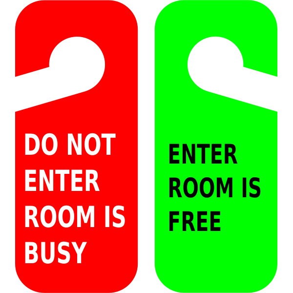 Hotel hanging signs