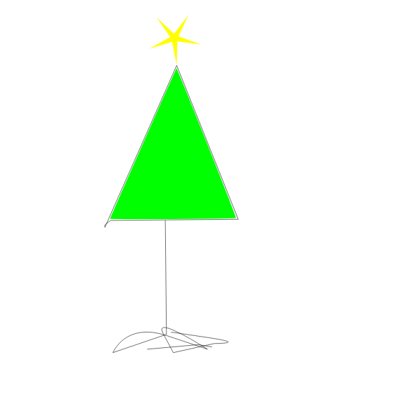 Simple Christmas tree graphics