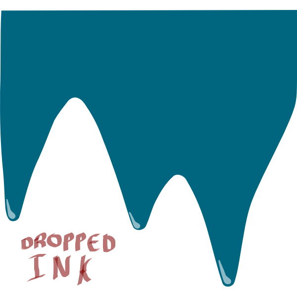 dropped ink