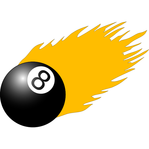 Billiard ball vector image