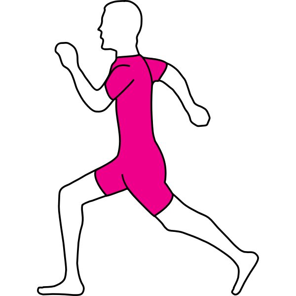 Jogging man vector