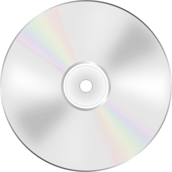 Illustration of DVD disc shiny side